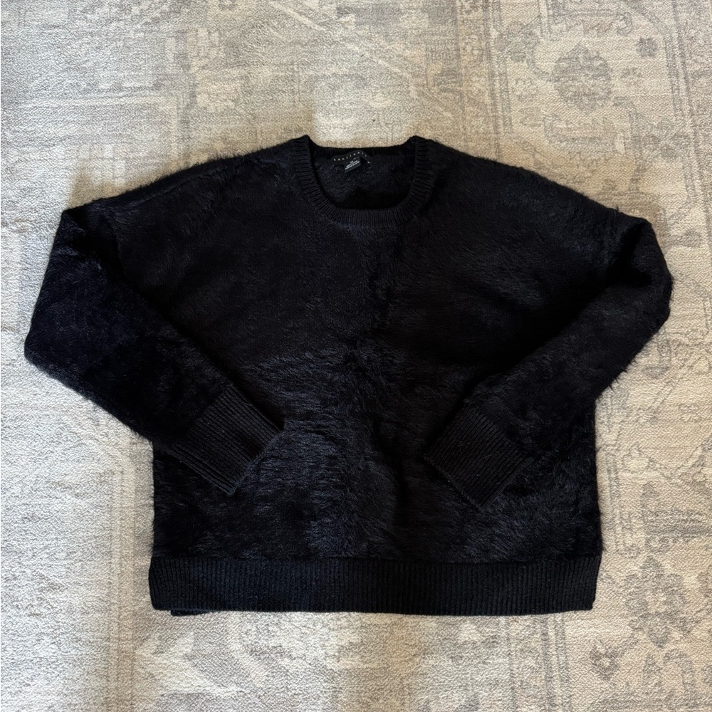 Sanctuary Black Fuzzy Sweater